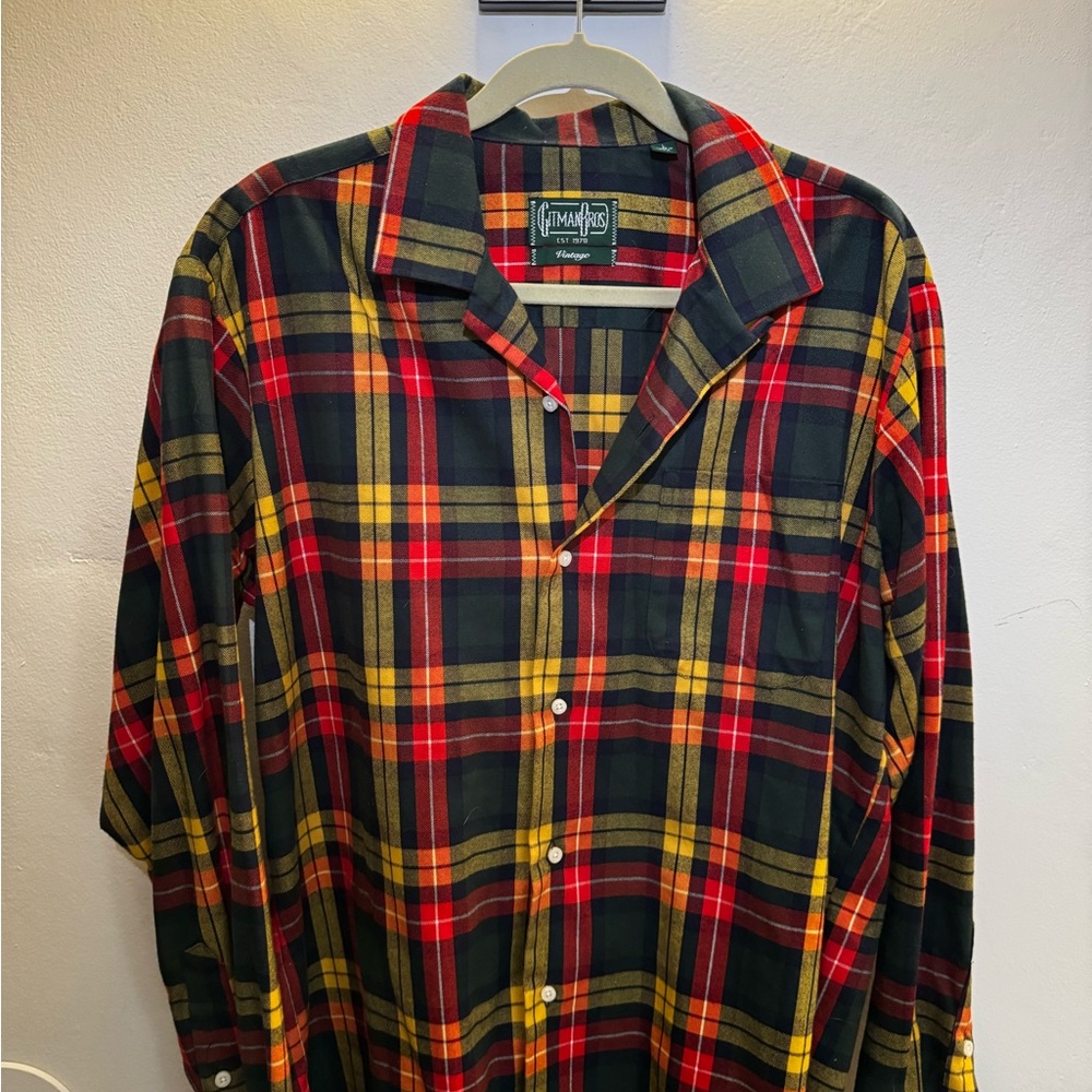 Gitman Bros Plaid Flannel Shirt - Picture 2 of 4